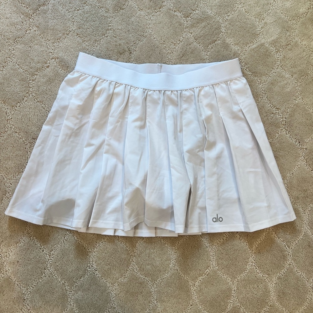 ALO Yoga White Mini Skirt